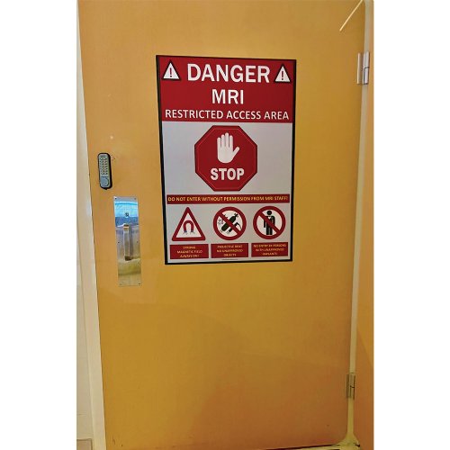 MRI Danger Restricted Access Area Door Sign