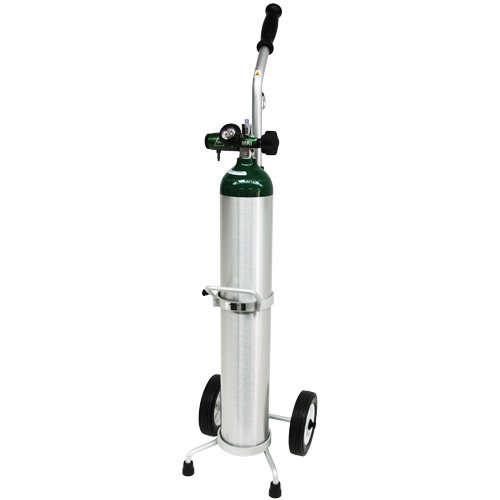 MRI Non-Magnetic Complete Oxygen Cart w/E Cylinder, Regulator and ...